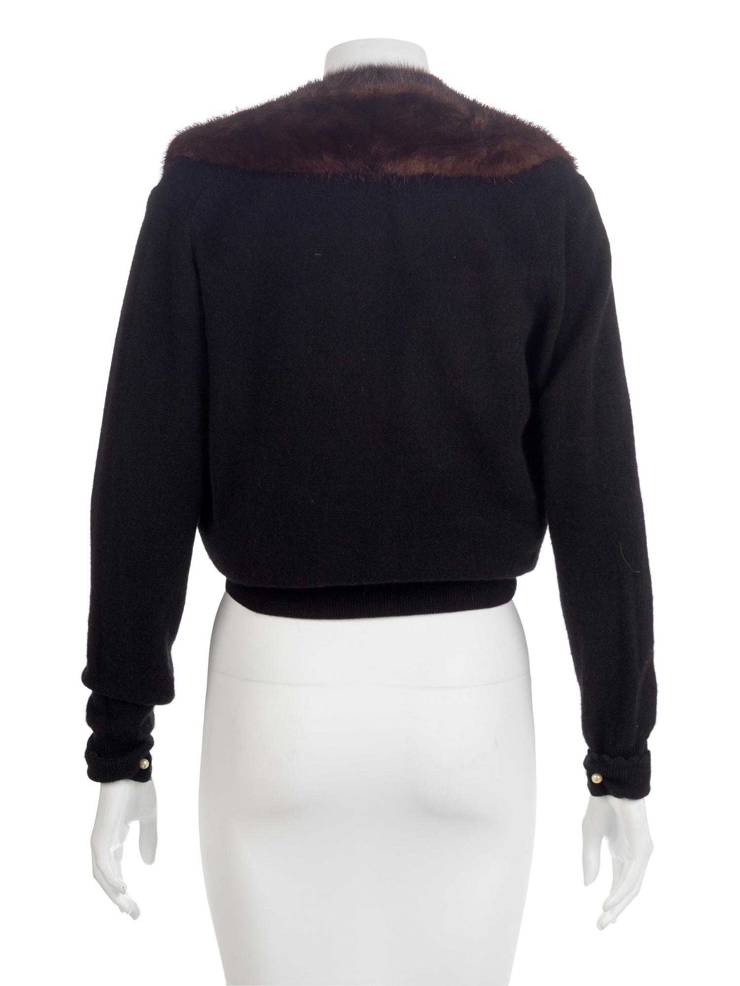 Bernard Altman Cashmere and Mink Cardigan, 1950-60s