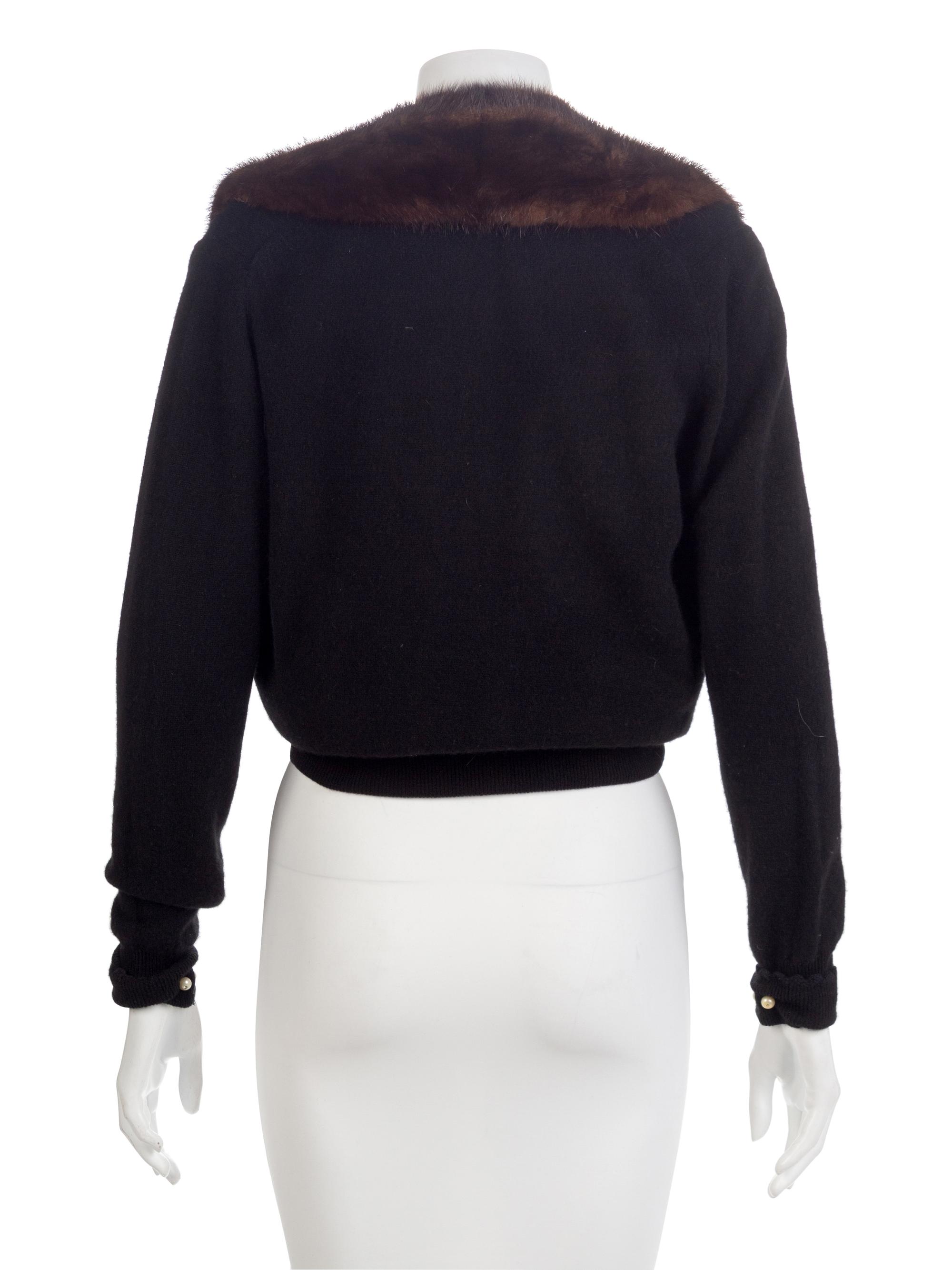 Bernard Altman Cashmere and Mink Cardigan, 1950-60s