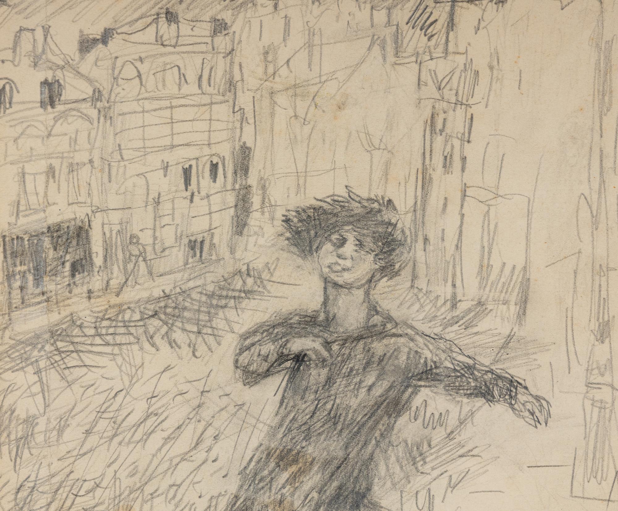 Jeune fille dansant dans la rue, c. 1900-1910
