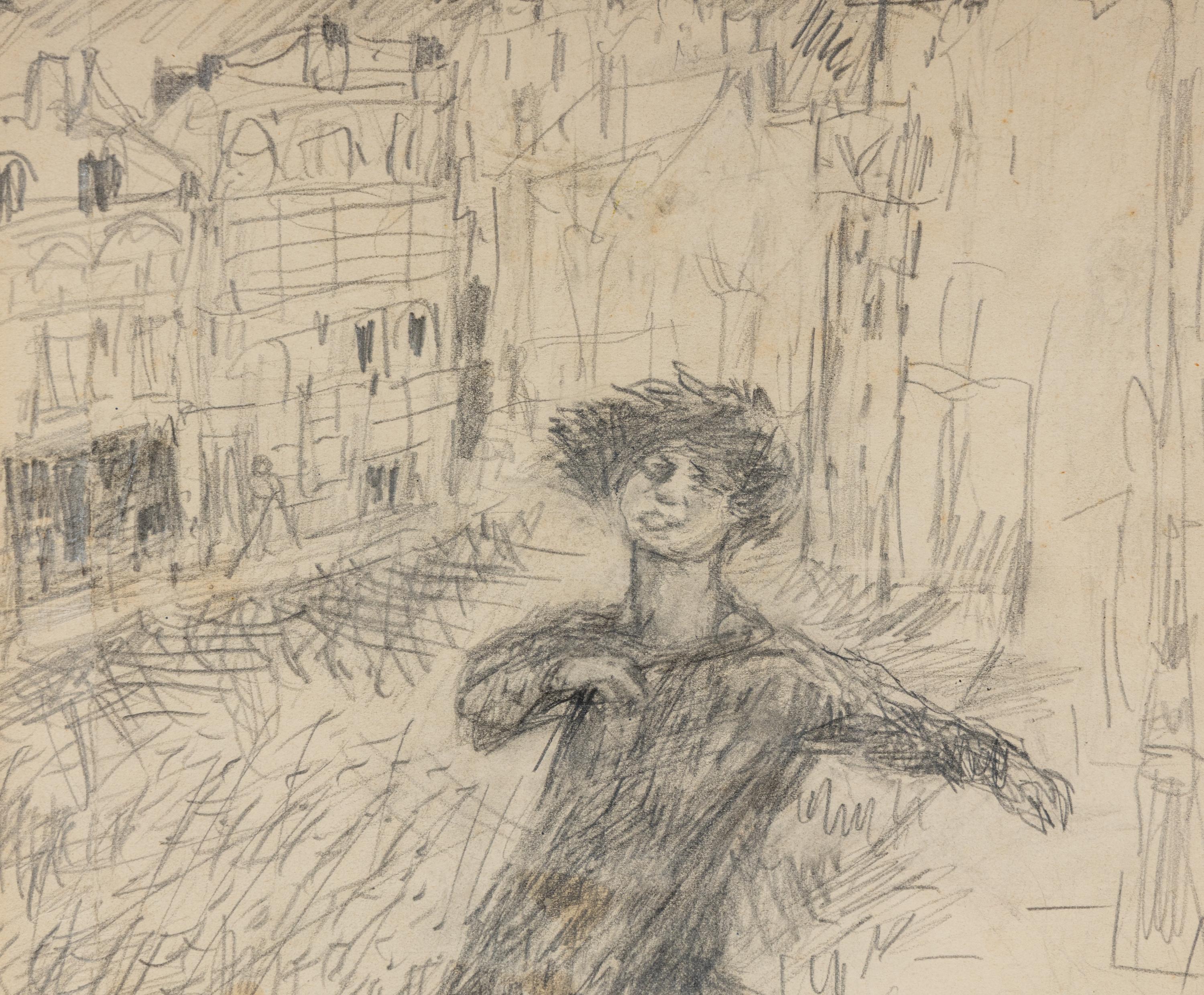 Jeune fille dansant dans la rue, c. 1900-1910
