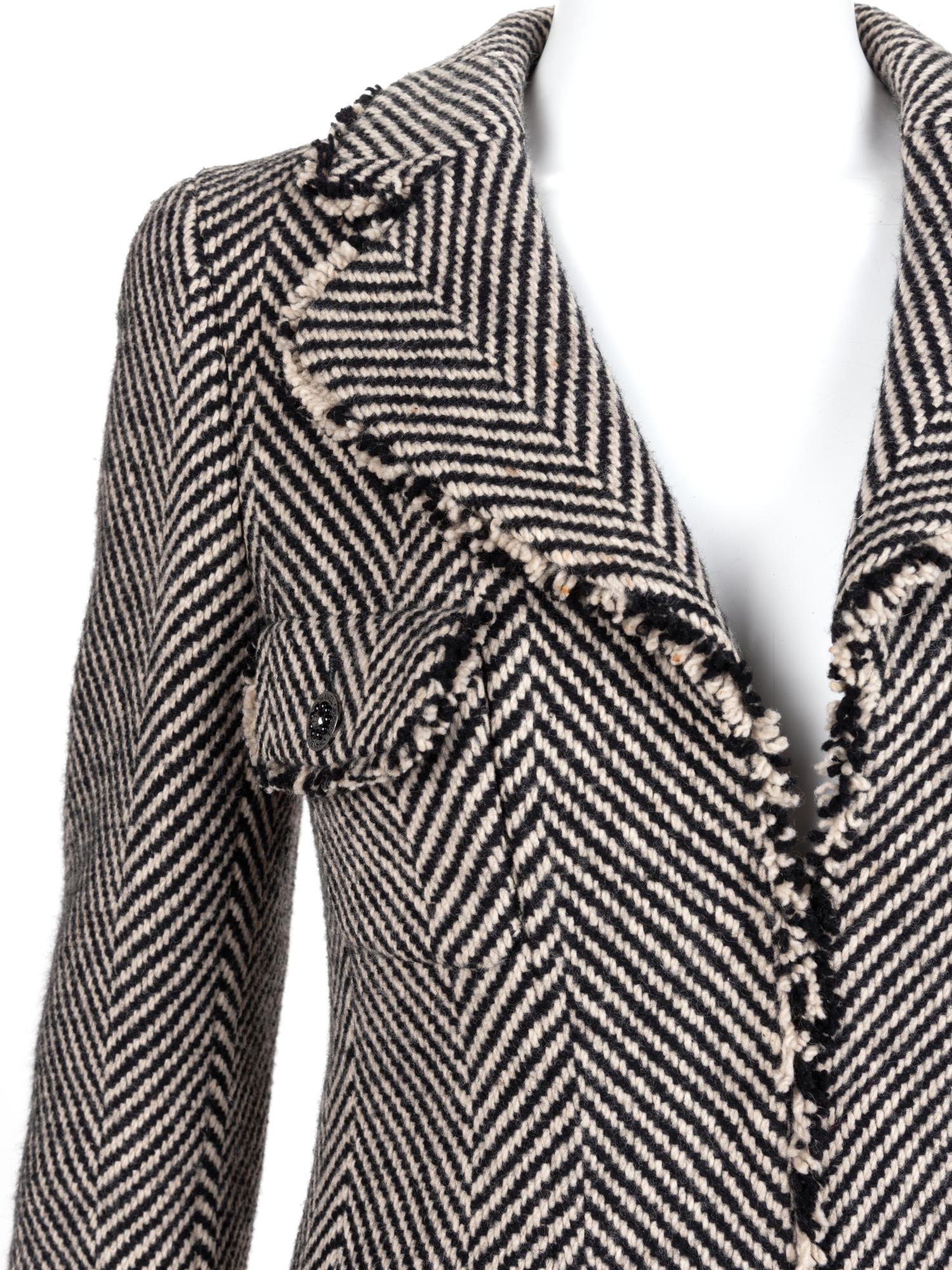 Chanel Wool Herringbone Skirt Suit, Fall 2006