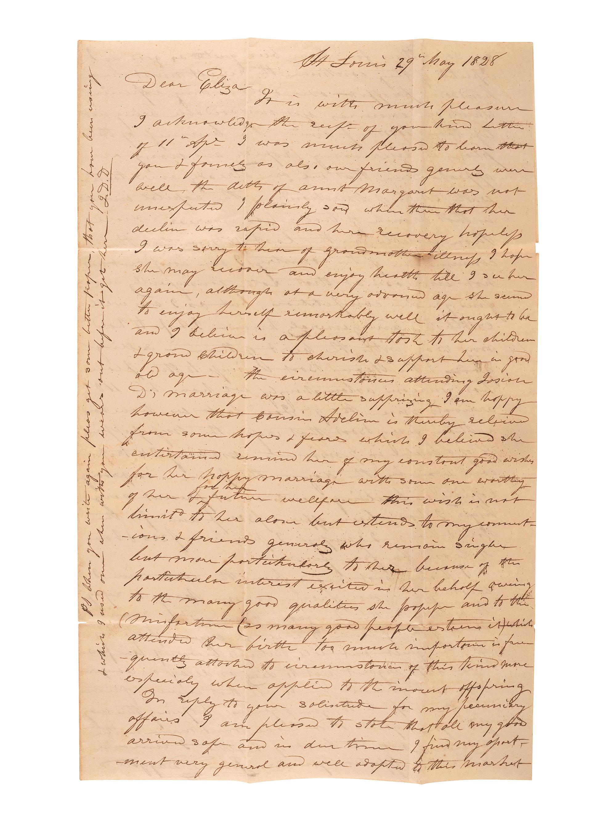 [MISSOURI] -- [MISSOURI TERRITORY]. Ephemera related to early Missouri settlement and history, including a grand jury indictment for cheating with a "gambling device" adapted for playing cards.