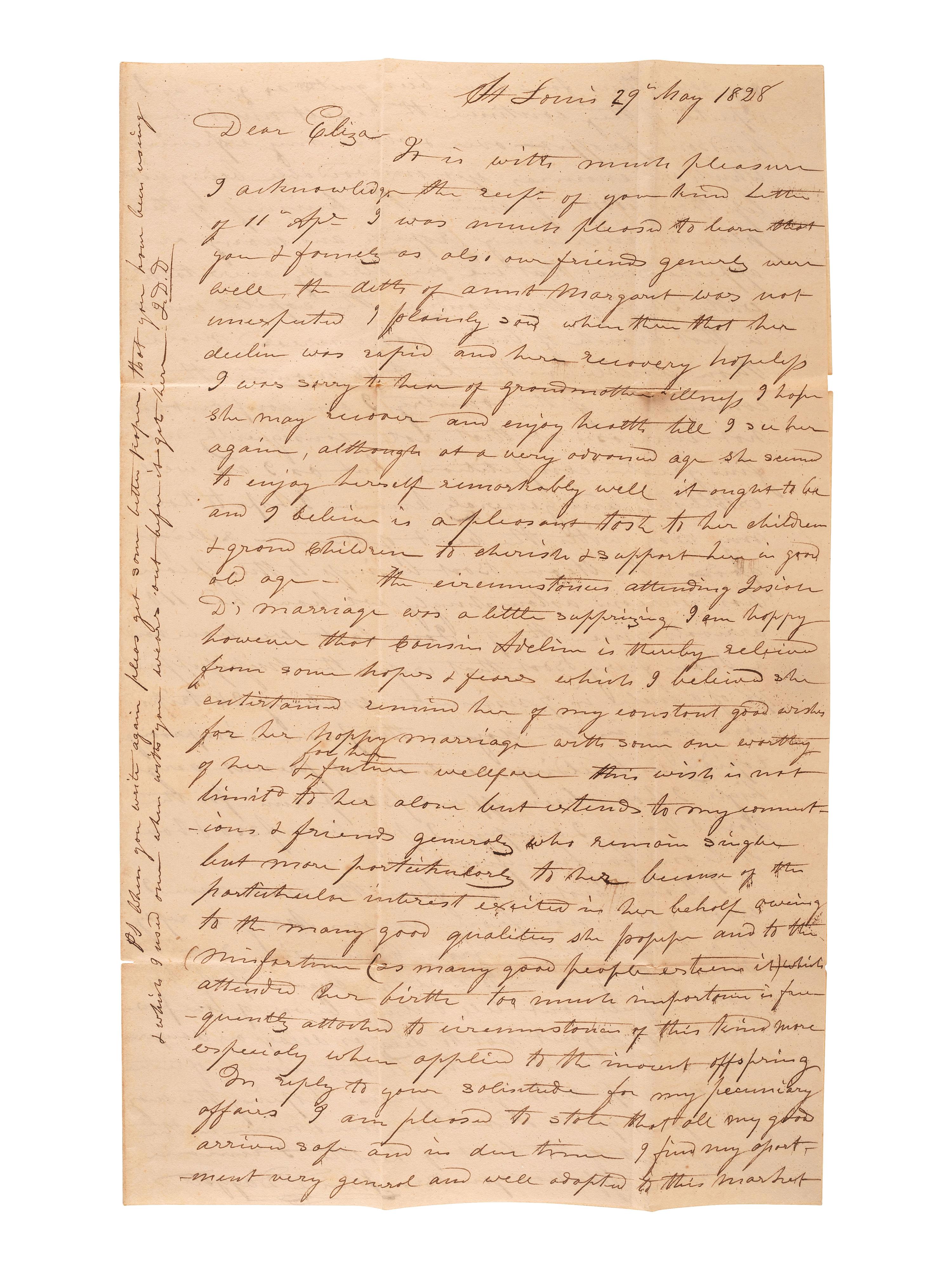 [MISSOURI] -- [MISSOURI TERRITORY]. Ephemera related to early Missouri settlement and history, including a grand jury indictment for cheating with a "gambling device" adapted for playing cards.
