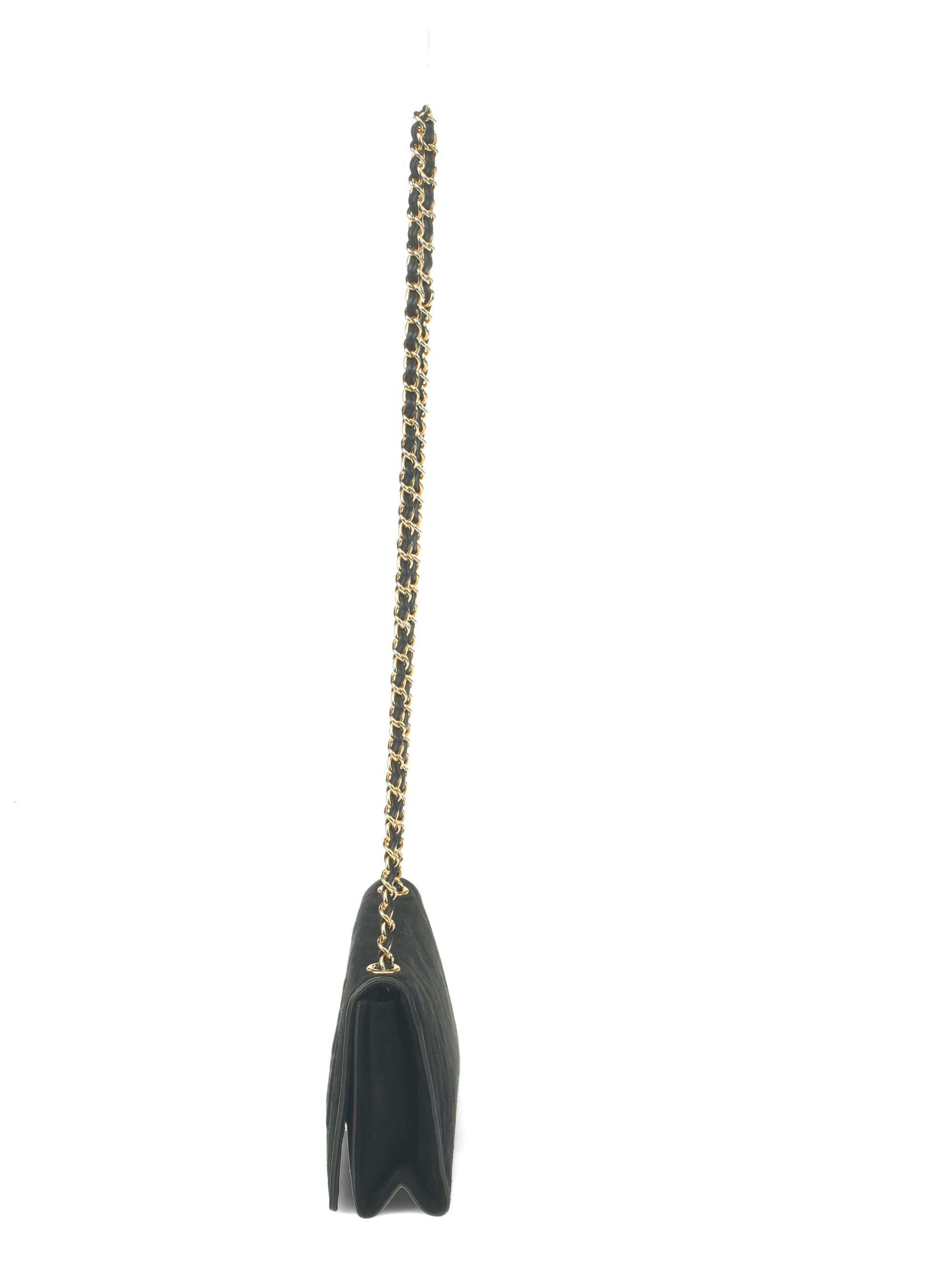 Chanel Black Suede Mini Flap Bag