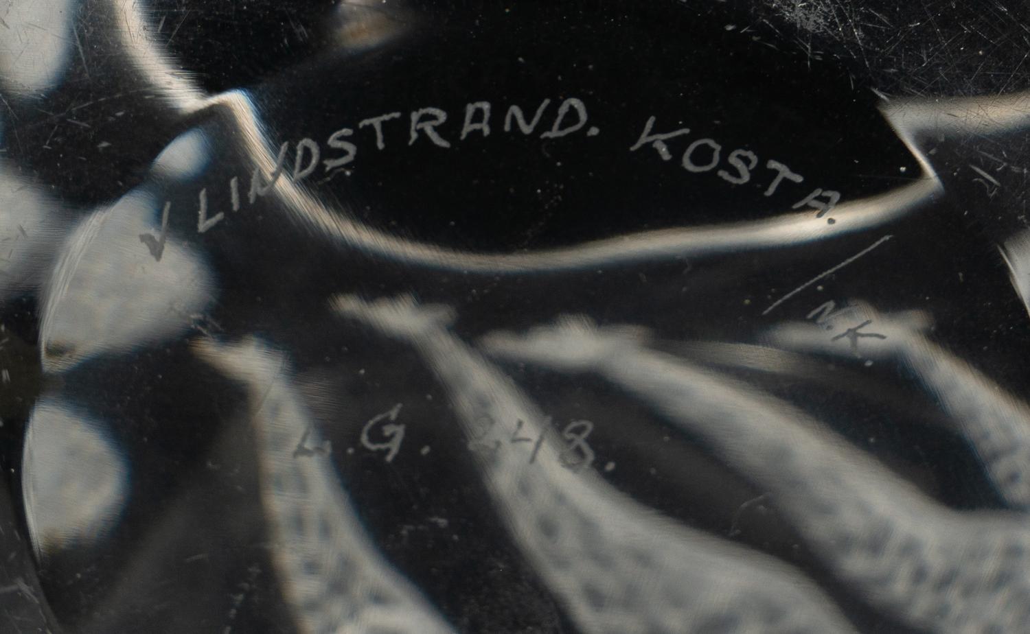 A Vicke Lindstrand for Kosta Boda Vase