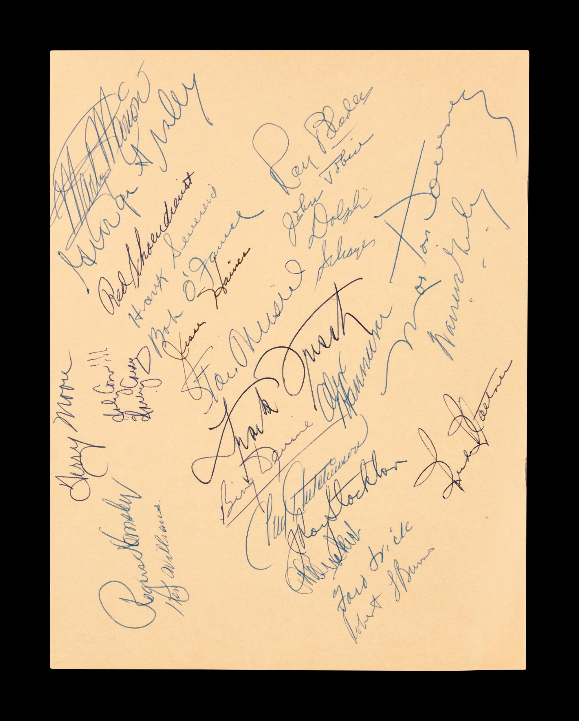 A Multi Signed Vintage 1958 Baseball Writers Dinner Program Featuring Hall of Famers and Notables (Beckett Authentication Services)