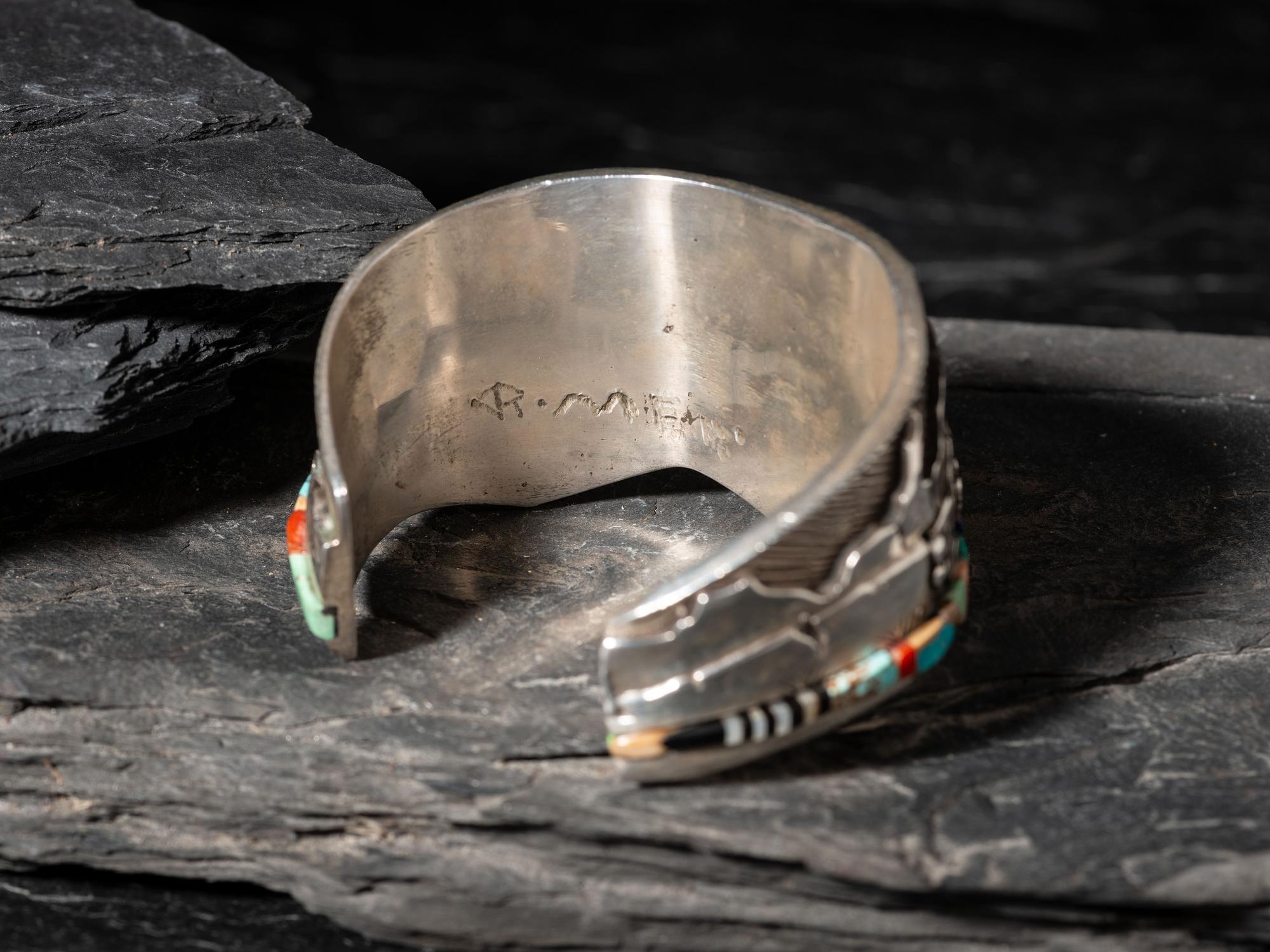 Matching Silver Cuff Bracelet and Belt Buckle