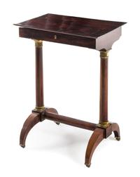 A Neoclassical Rosewood Dressing Table Height 20 1/4 x width 21 x depth 13 3/4 inches. — EARLY 19TH CENTURY