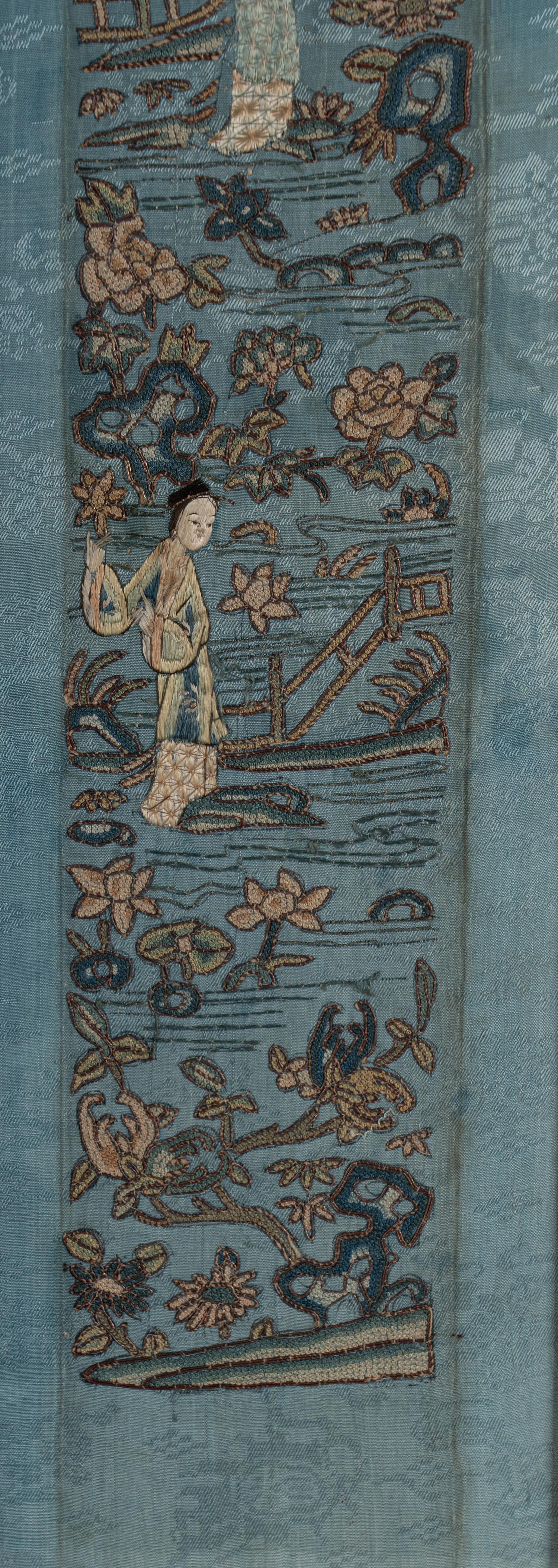 Two Pairs of Chinese Embroidered Sleeve Bands