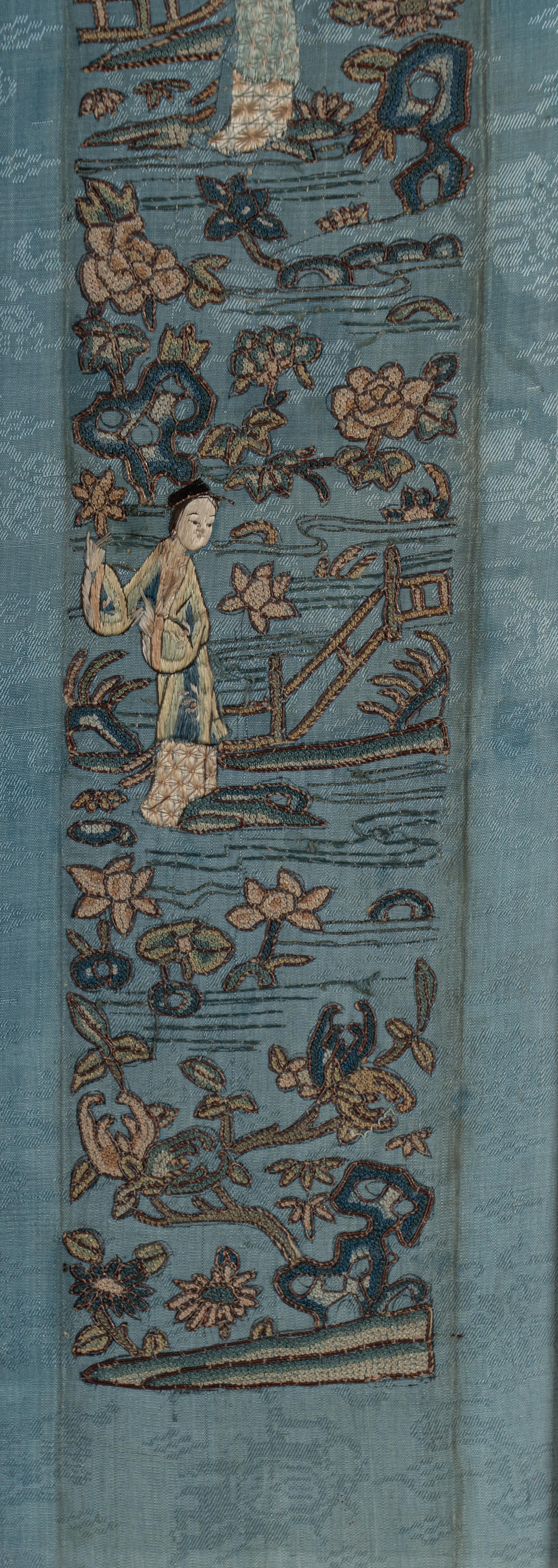 Two Pairs of Chinese Embroidered Sleeve Bands
