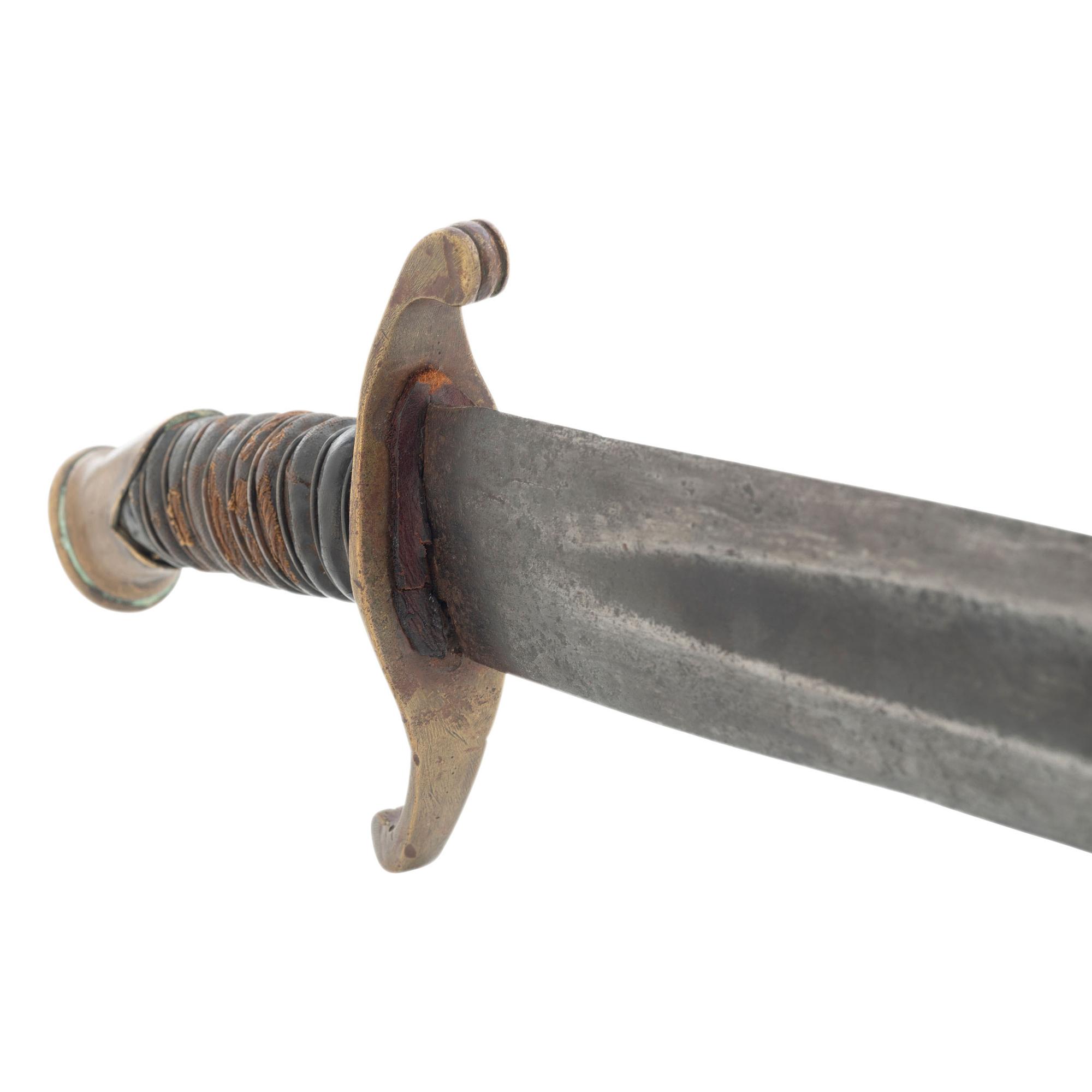 Memphis Marked Leech & Rigdon S-Guard Tennessee Side Knife with Scabbard
