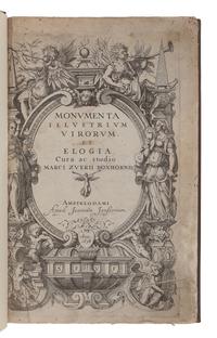 BOXHORN, Marcus Zuerius (1612-1653). Monumenta Illustrium Virorum et Elogia. Amsterdam: Joannem Janssonium, 1638.