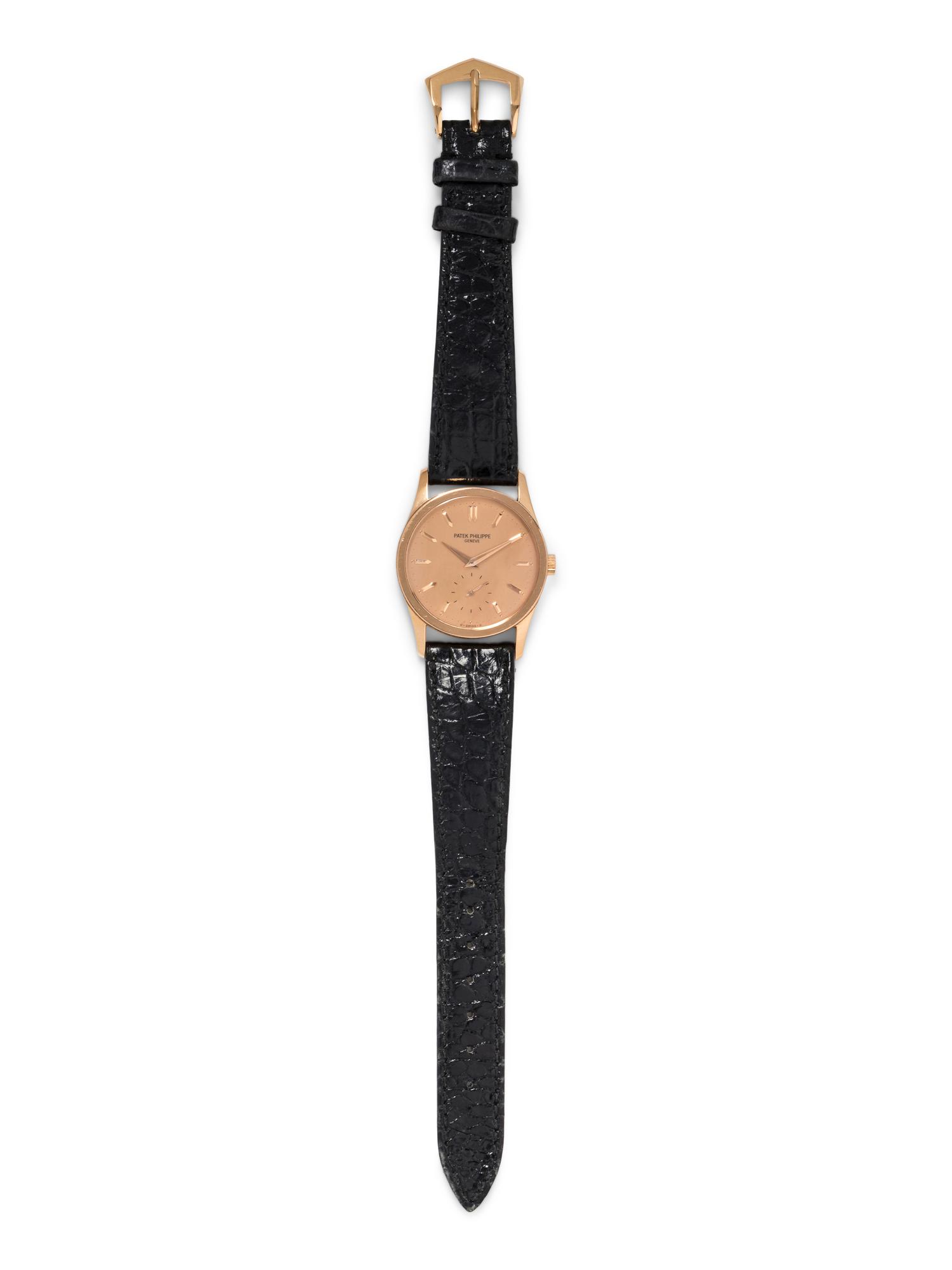 PATEK PHILIPPE, 18K PINK GOLD REF. 3796 'CALATRAVA' WRISTWATCH