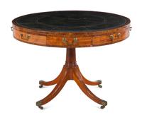 A Regency Mahogany Drum Table