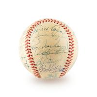 A 1950 American League All Stars Signed Autograph Baseball Including Ted Williams (Beckett Authentication Services)