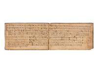 GERMAN PROTESTANT SONGBOOK Music Book of Hymns, belonging to Wilhelm Honinghaus, in German, manuscript on paper [Germany, 18th century]