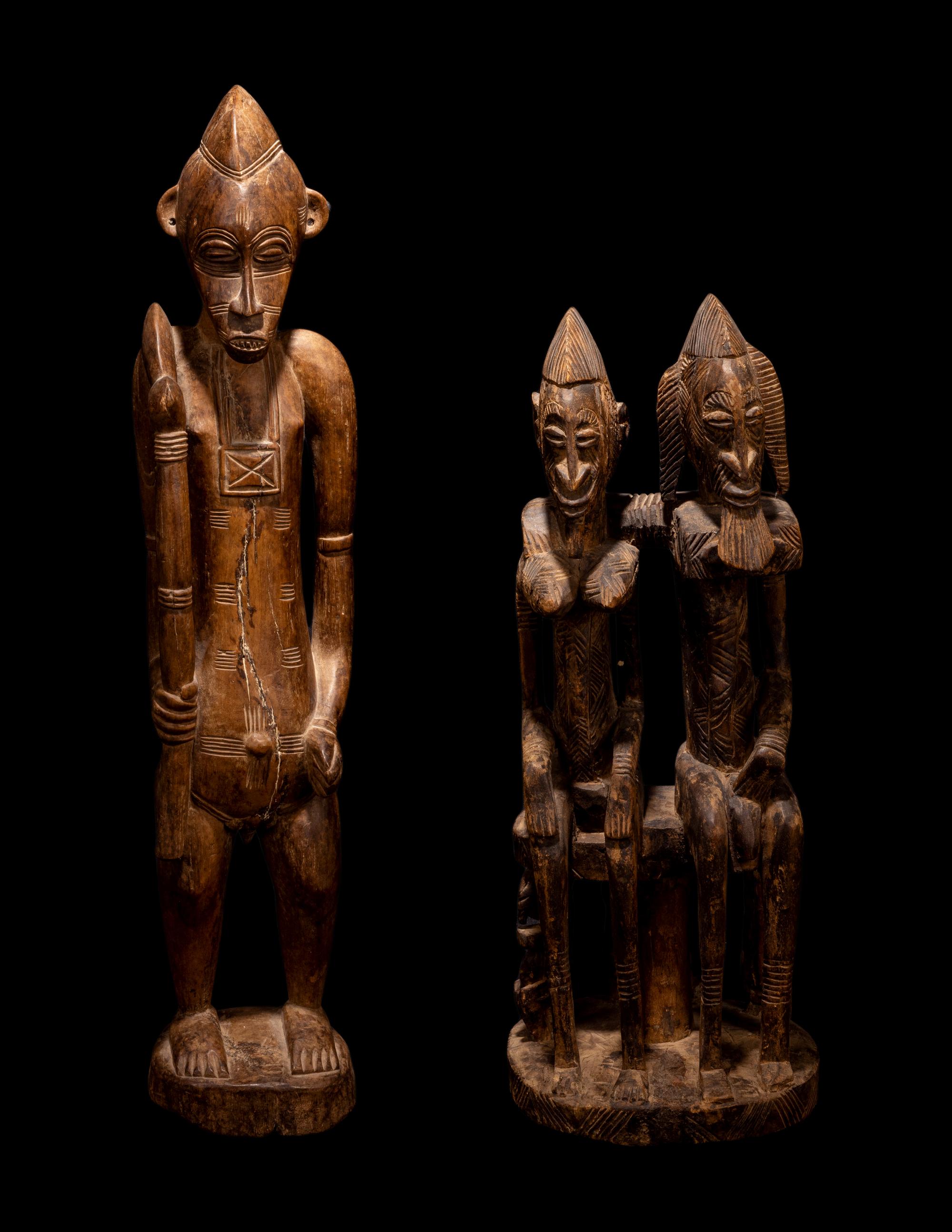 Two Senufo Wood Figures