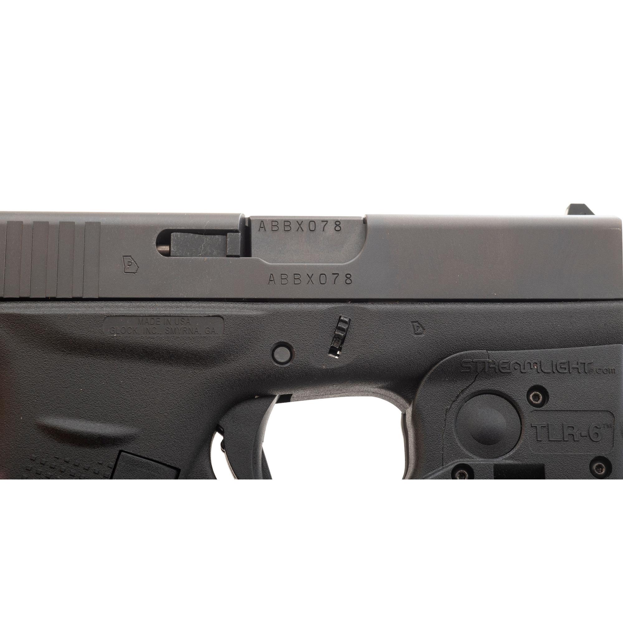 *Glock 42 .380 with Streamlight TLR-6