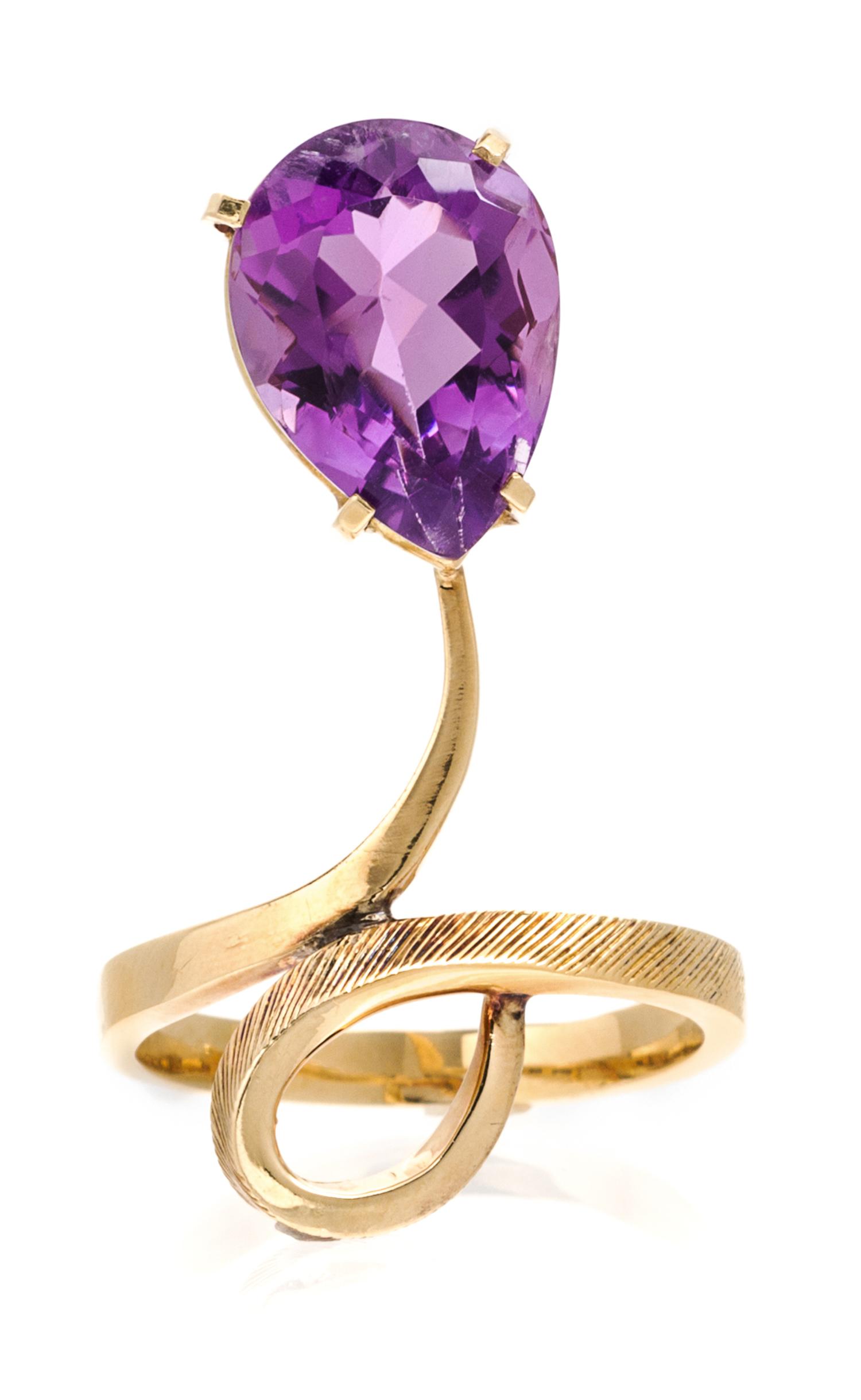 A Collection of Yellow Gold and Amethyst Jewelry, 16.20 dwts.