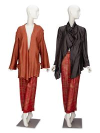 Romeo Gigli & Giorgio Armani, Two Jackets & One Pair of Pants