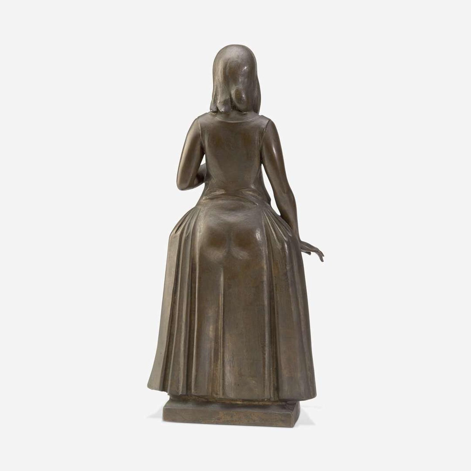 Gaston Lachaise (American/French, 1882-1935) Portrait Statuette of Miss Marjorie Spencer