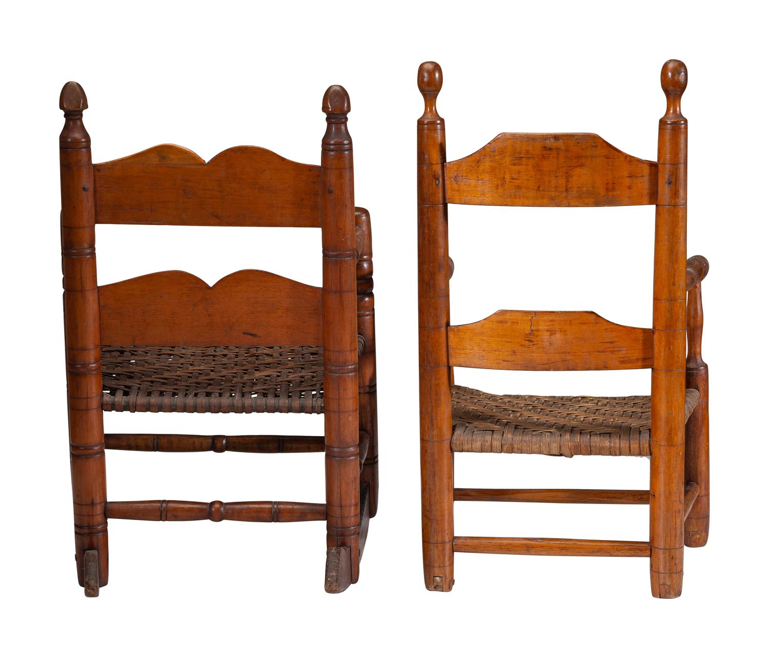 A Child's Rocking Chair and Armchair