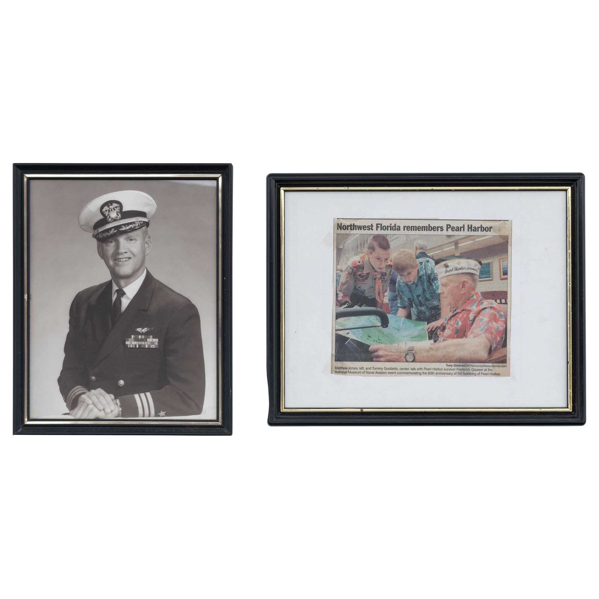 The Service Archive of Naval Aviator Commander Fred W. Glaeser, Including Record of Flight From Pearl Harbor on December 7, 1941