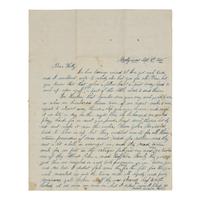 [Mexican-American War] A U.S. Soldier Writes to His Love Interest Following the March on Matamoros
