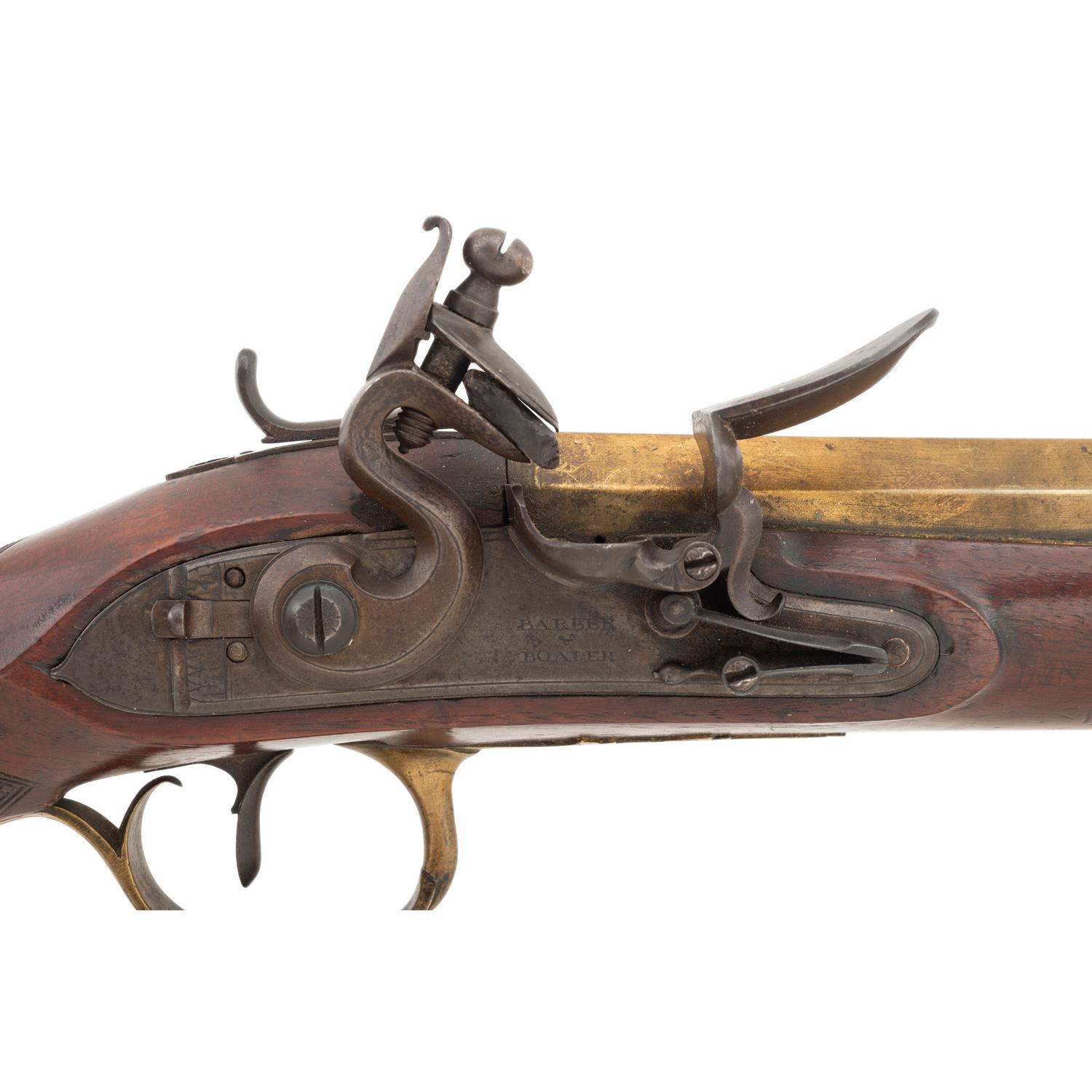 Brass Barrel Flintlock Snap Bayonet Blunderbuss by Barber & Boiler