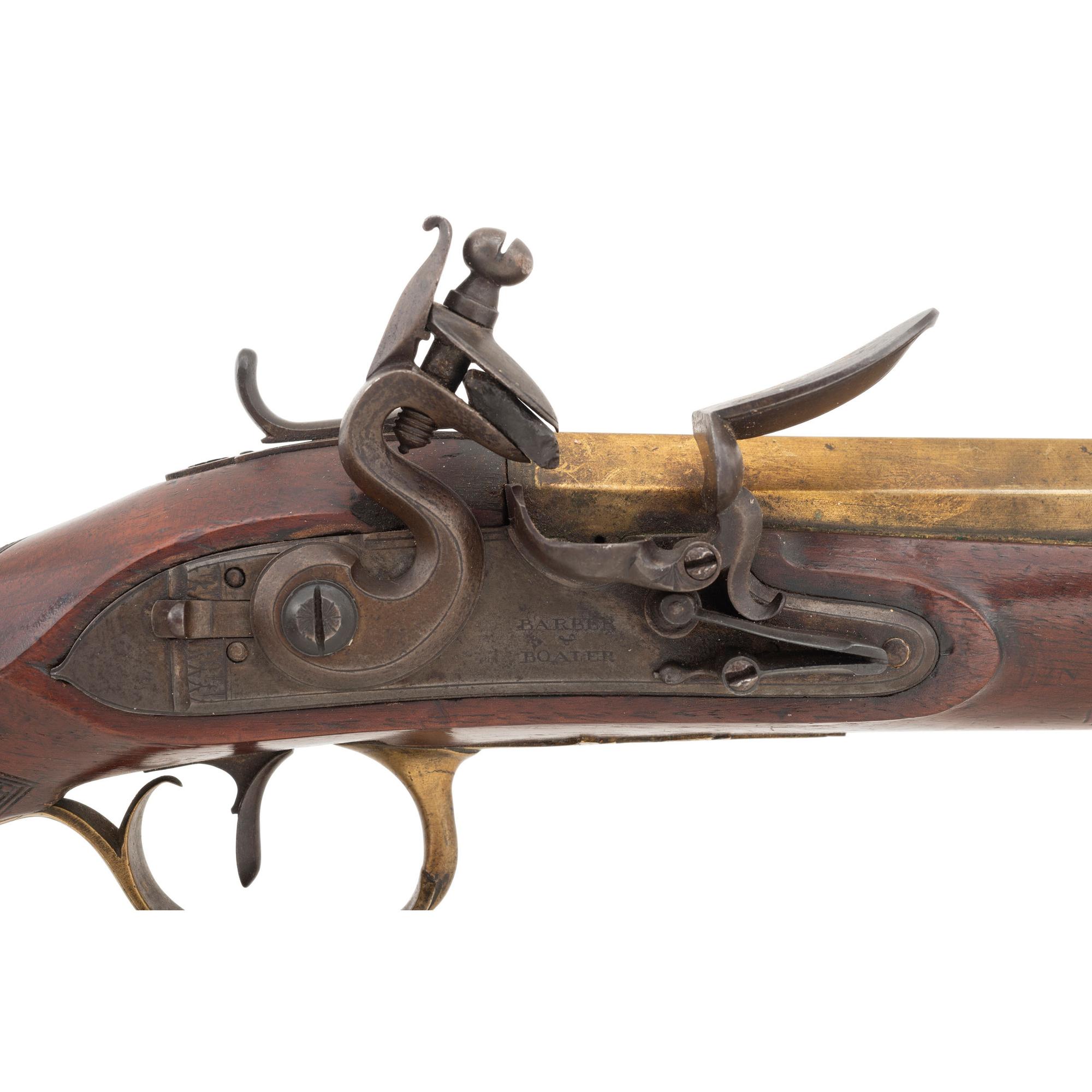 Brass Barrel Flintlock Snap Bayonet Blunderbuss by Barber & Boiler