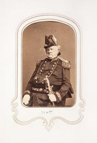 (CIVIL WAR) Carte-de-visite album of Civil War generals, including 46 photographs.