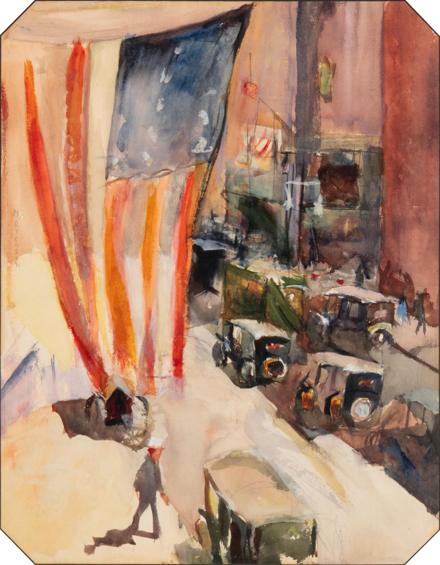 The Flag (New York Street Scene)