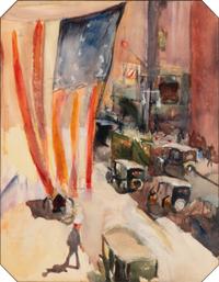 The Flag (New York Street Scene)