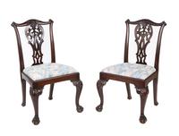 A Set of Six Chippendale Style Dining Chairs — 19TH CENTURY