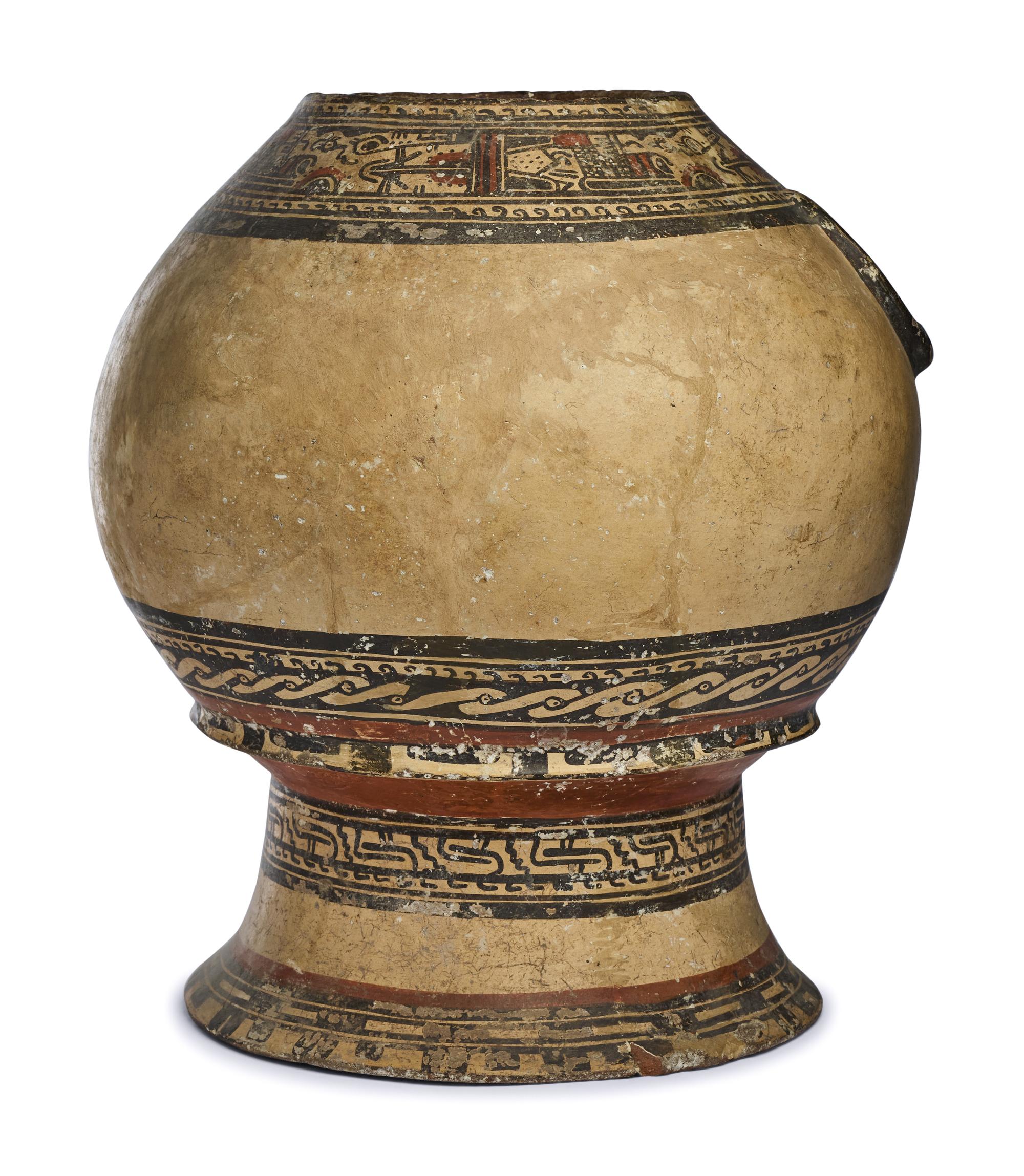 A Choratega Polychrome Effigy Vessel