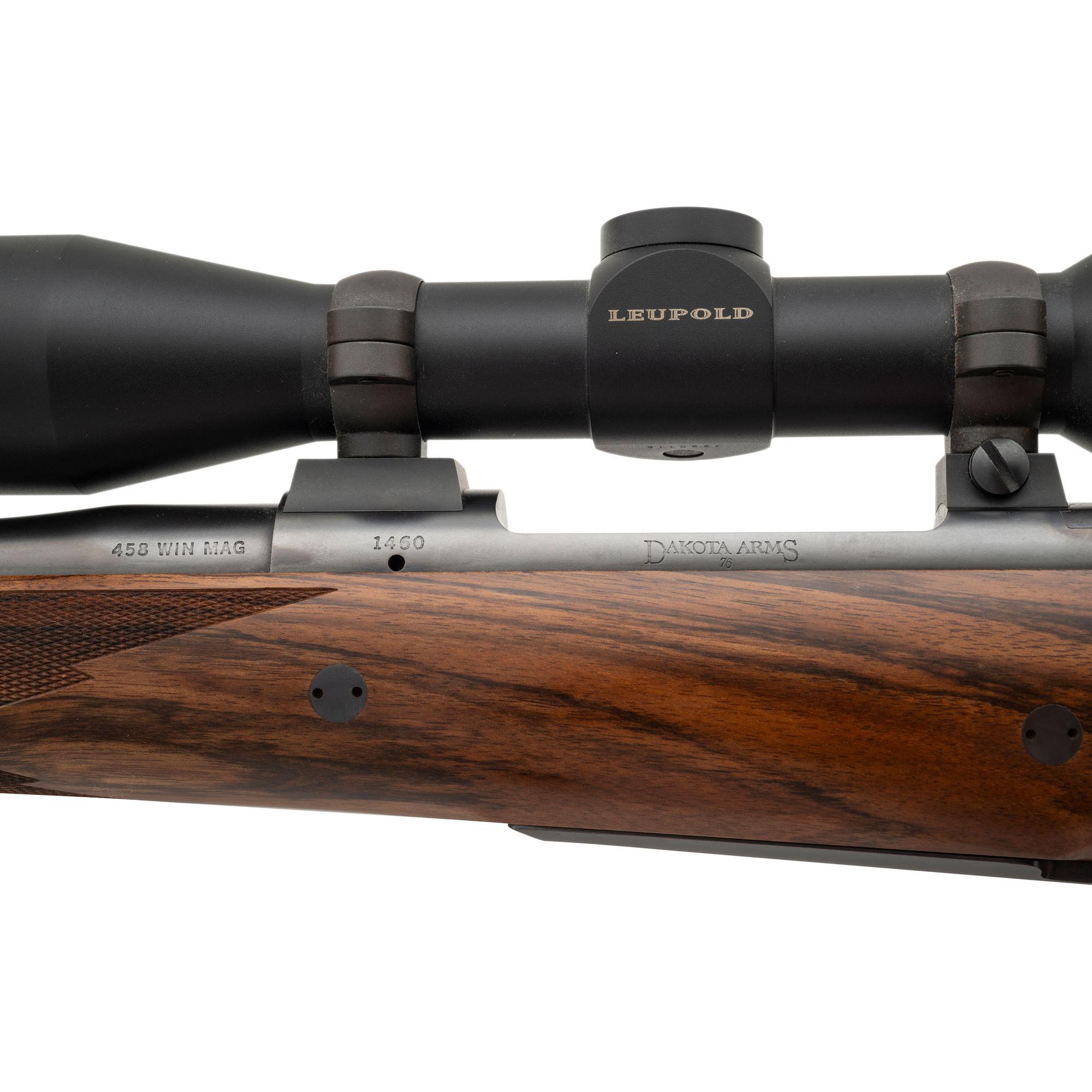 *Dakota Arms Model 76 in .458 Win. Mag with Leupold Scope