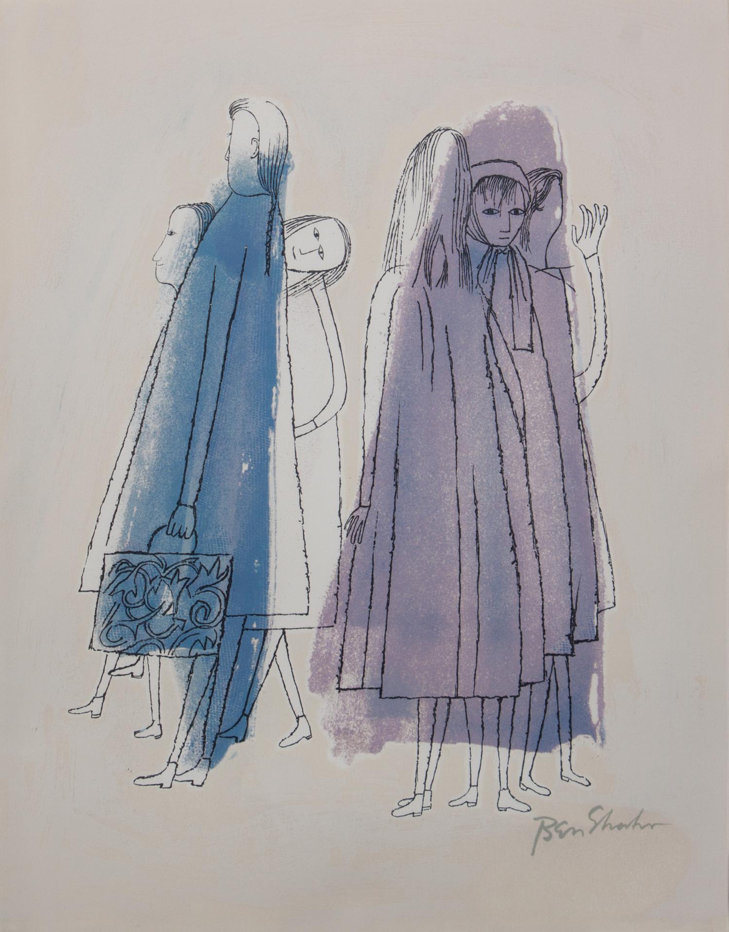Ben Shahn, (American, 1898-1969), To Days of Childhood, 1968, from Rilke Portfolio
