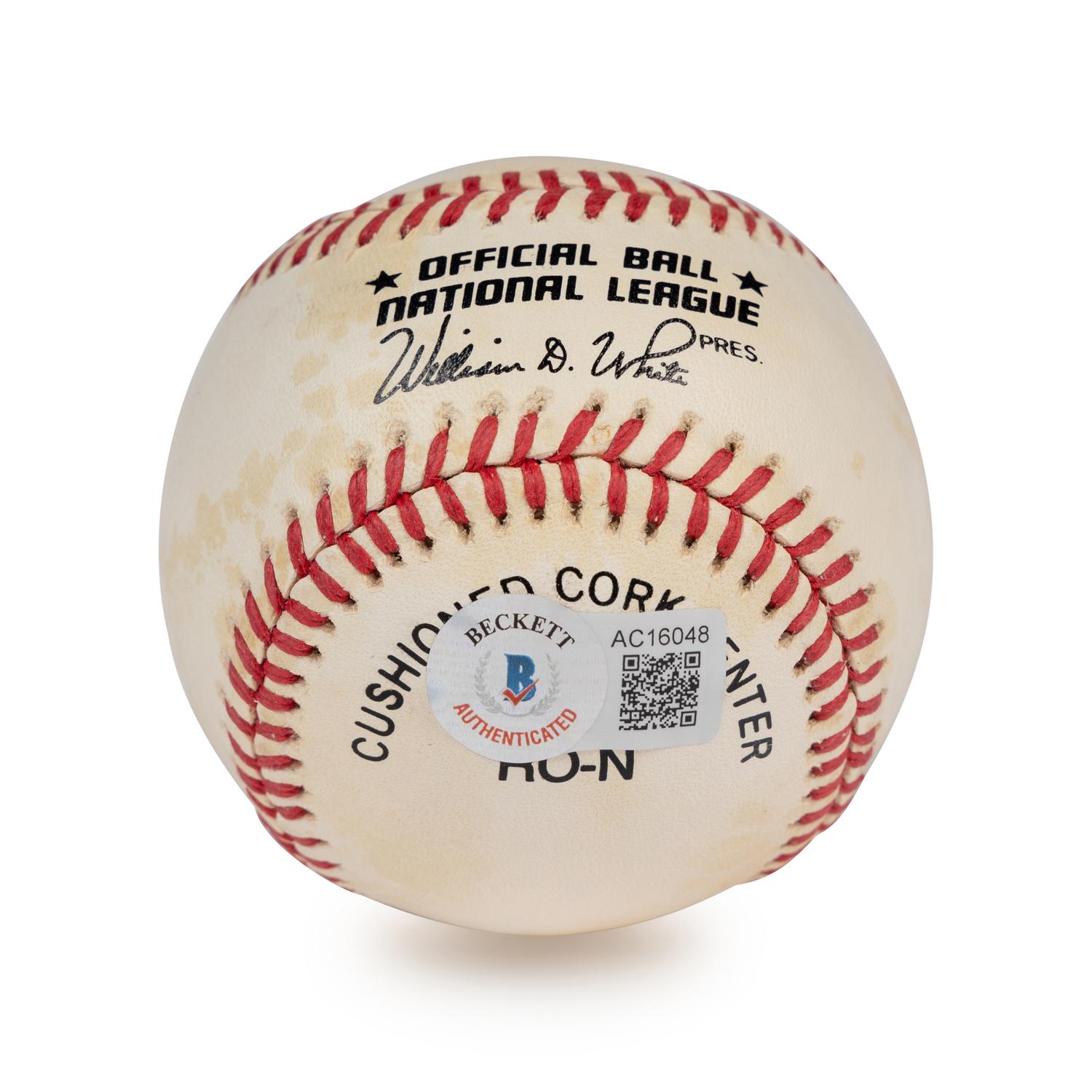 A Willie Mays Single Signed Autograph Baseball (Beckett Authentication Services Letter)