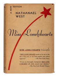 WEST, Nathanael (1903-1940). Miss Lonelyhearts . New York: Harcourt, Brace and Company, [1933].