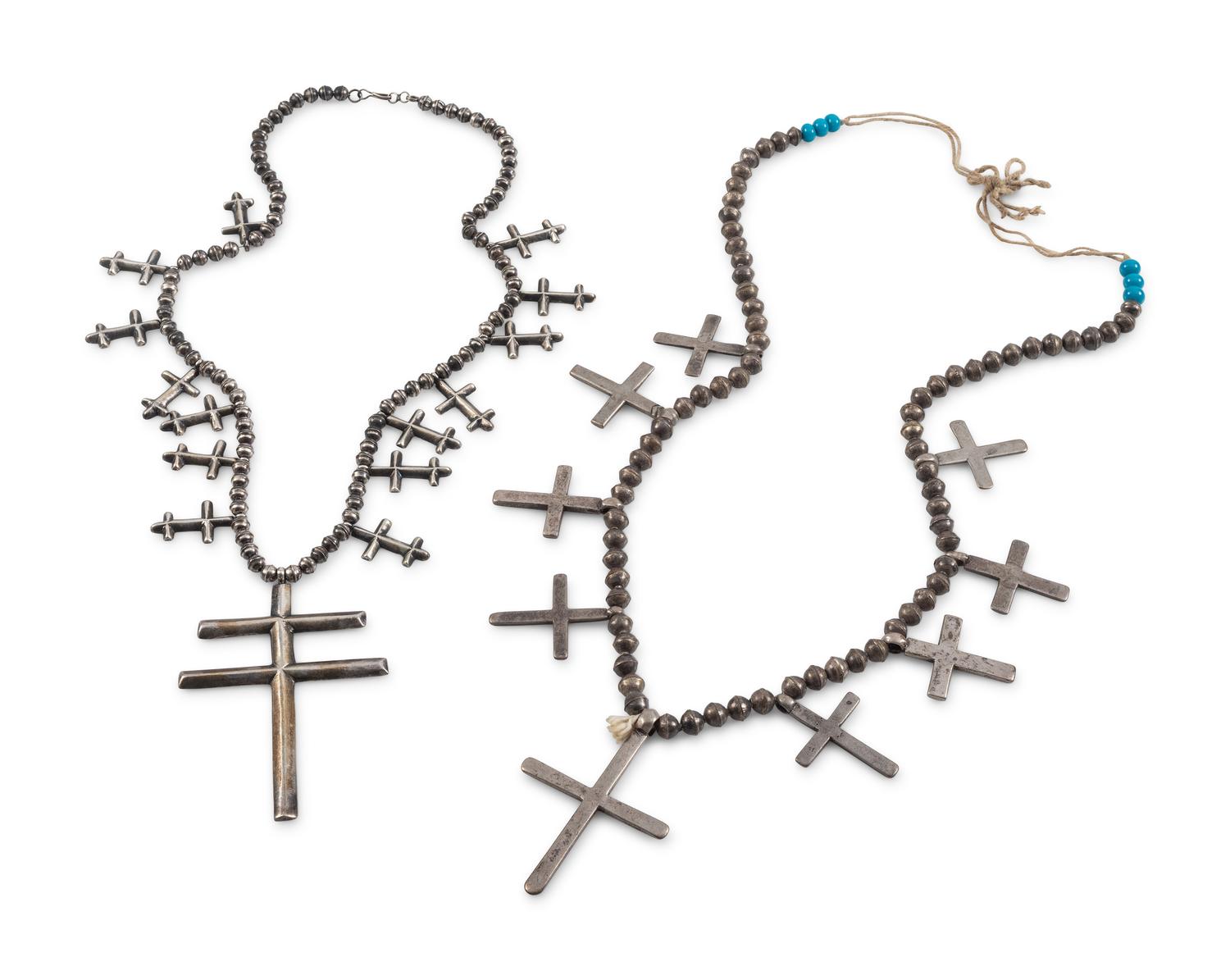 Navajo or Pueblo Cross Necklaces