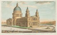 A Collection of Eighteen Hand-Colored Engravings Depicting Views of European Capitals and Famous Buildings