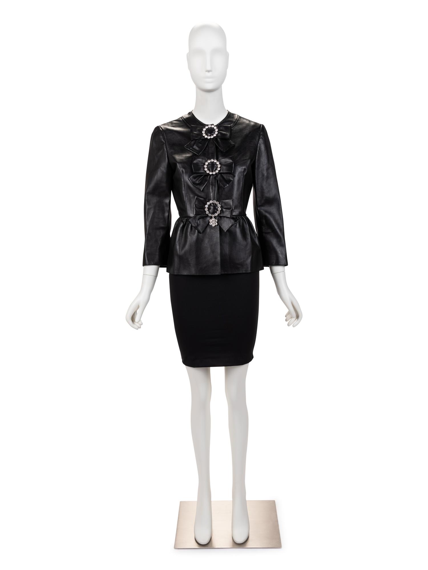 Gucci Black Leather Jacket, 2010s
