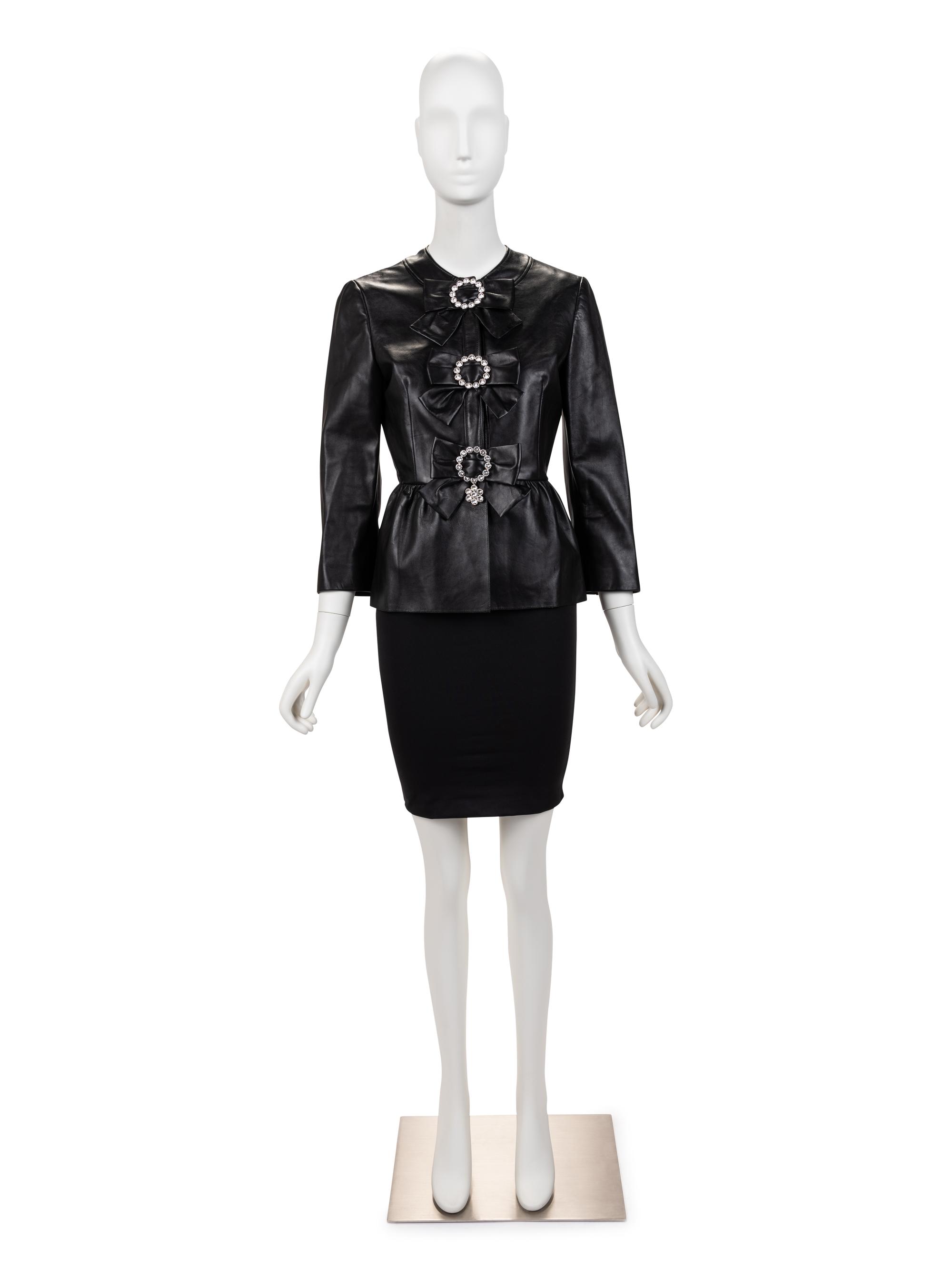 Gucci Black Leather Jacket, 2010s