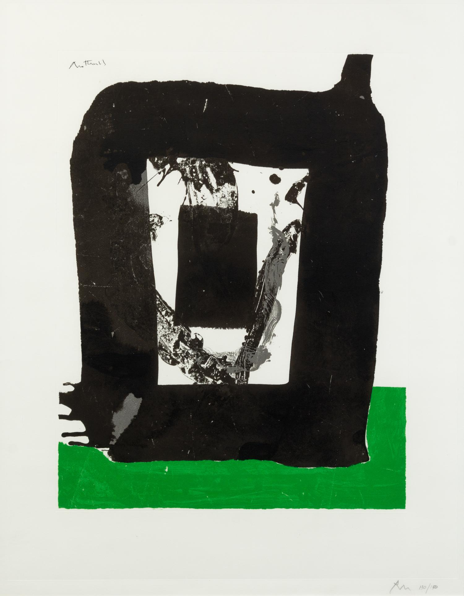 Robert Motherwell, (American, 1915-1991), Untitled (pl. 8 from The Basque Suite), 1970