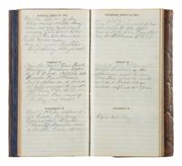 [CIVIL WAR]. Diary of Captain George Brennan, Co. M, New York 14th Heavy Artillery, 1865.