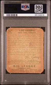 A 1934 Goudey Lou Gehrig Baseball Card No. 61 (PSA 1)