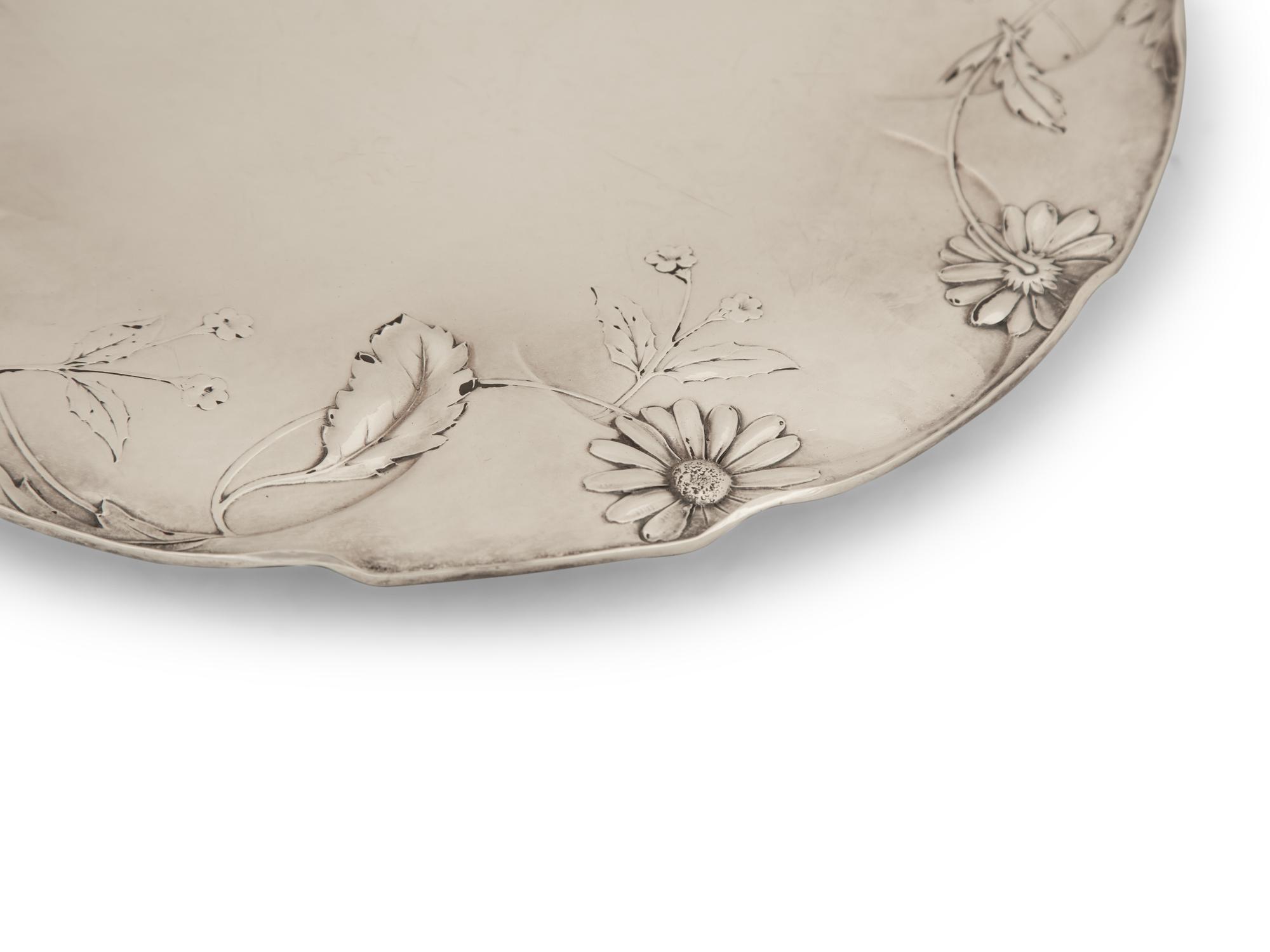 A Gorham Martelé Silver Dessert Tray