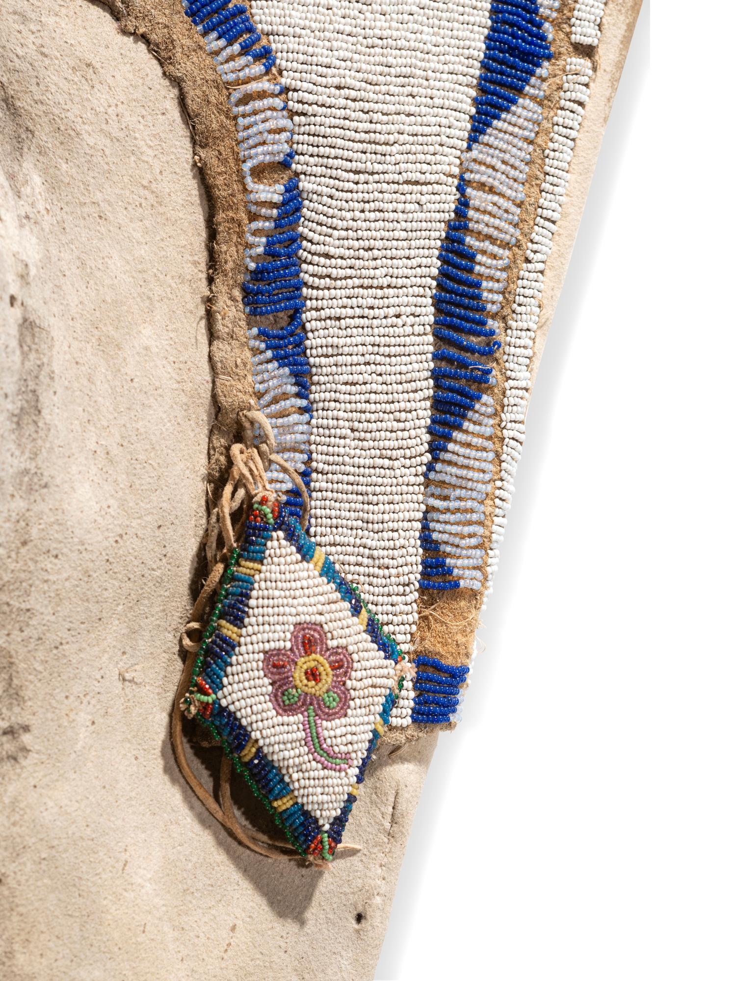 Plateau Child's Beaded Hide Cradleboard
