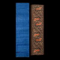 Three Chinese Silk Brocade Panels, 19th-20th Century 清晚期 織錦三幅