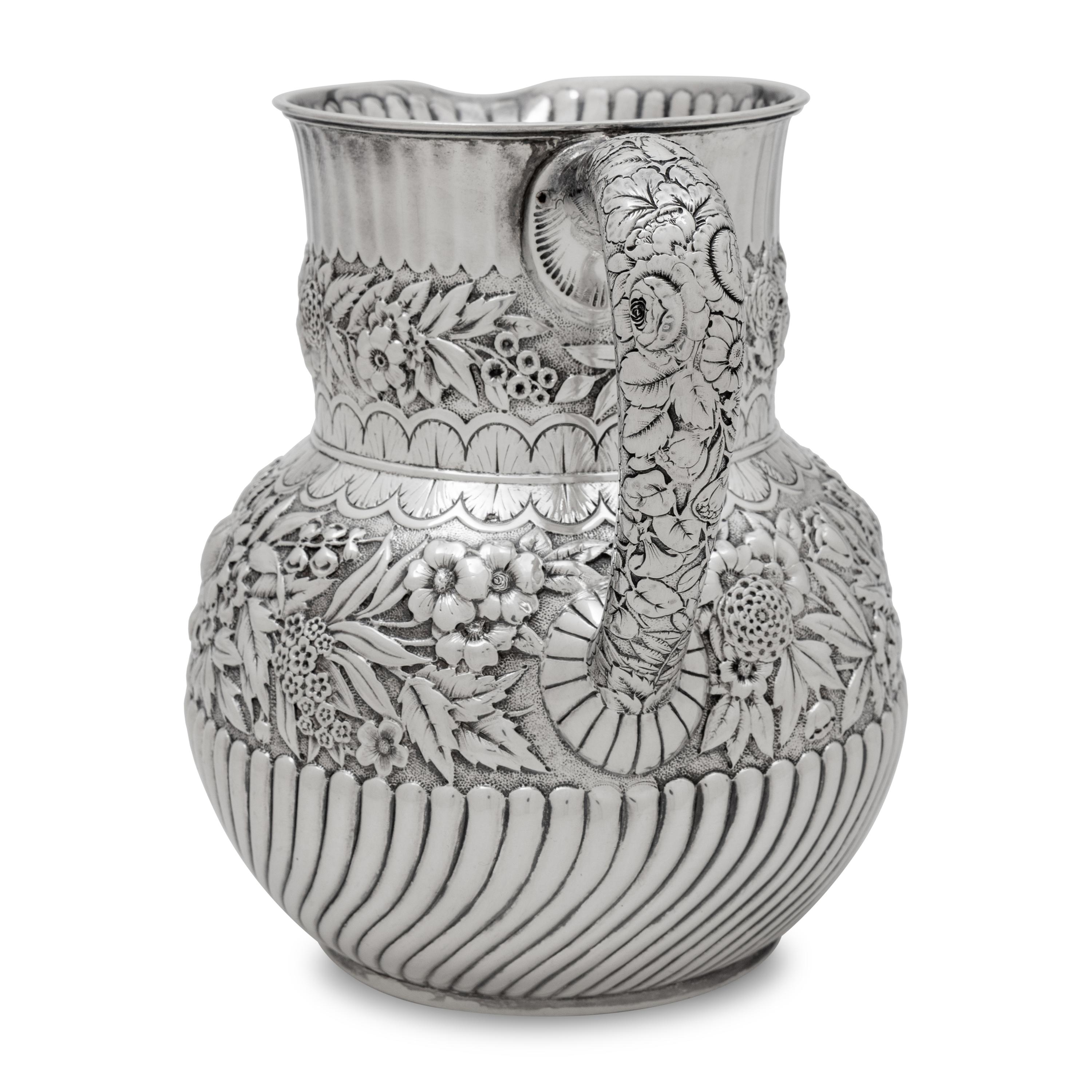 A Tiffany and Co. Silver Water Pitcher